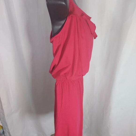 Express halter smocked waist mini dress pink size small - Picture 3 of 5